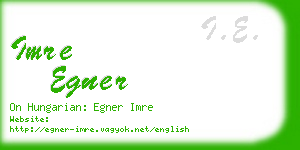 imre egner business card